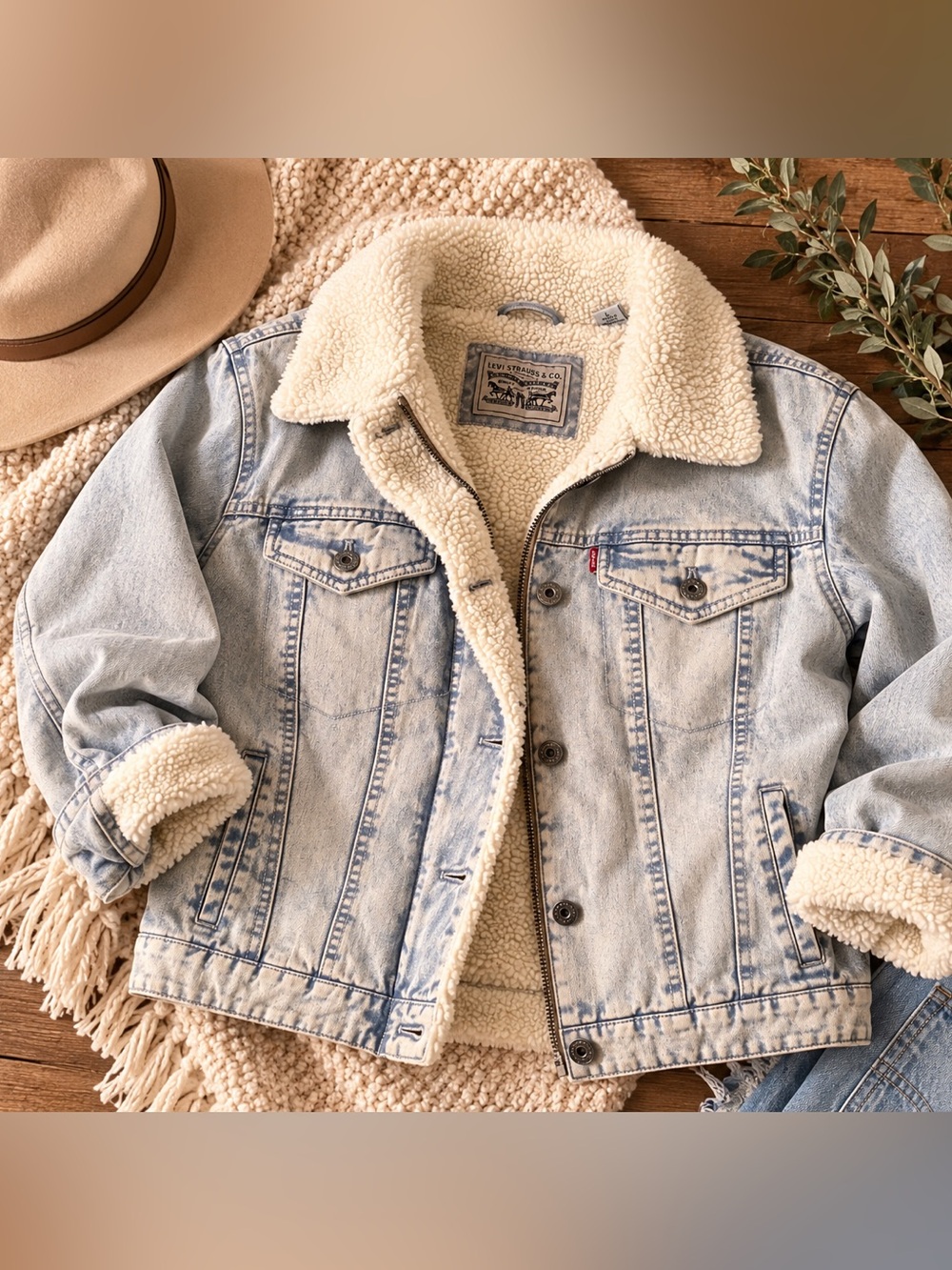 Levi’s Denim Sherpa Jacket